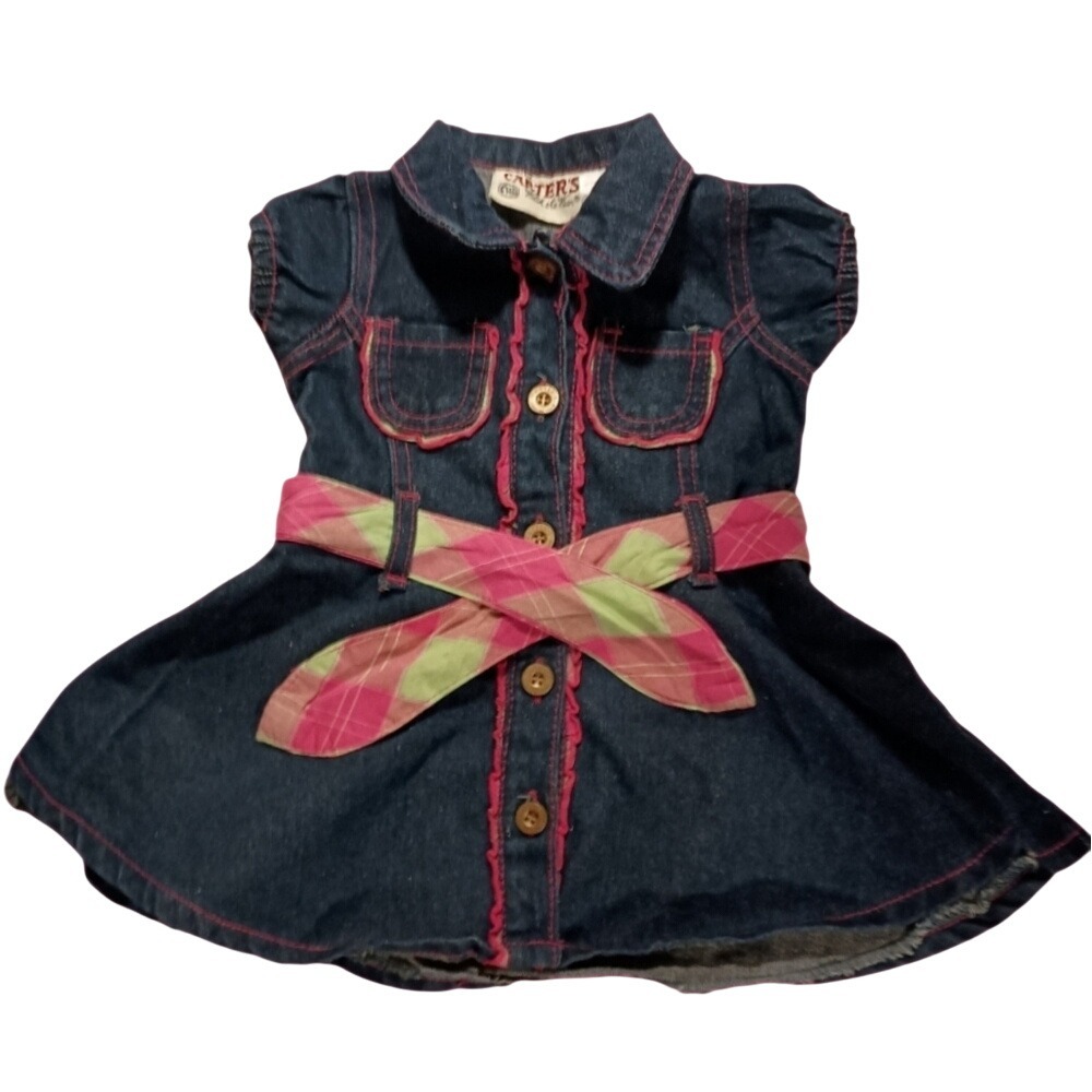 Carter's Baby Girls Blue Jeans Dress SKUK061‎